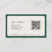 ミニマルタイポグラフィメイクアップスタイリスト名刺 名刺 (裏面)