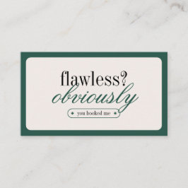 ミニマルタイポグラフィメイクアップスタイリスト名刺 名刺