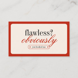 ミニマルタイポグラフィメイクアップスタイリスト名刺 名刺