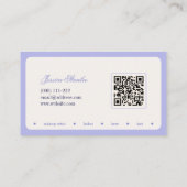 ミニマルタイポグラフィメイクアップスタイリスト名刺 名刺 (裏面)