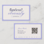 ミニマルタイポグラフィメイクアップスタイリスト名刺 名刺 (正面/裏面)