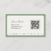 ミニマルタイポグラフィメイクアップスタイリスト名刺 名刺 (裏面)