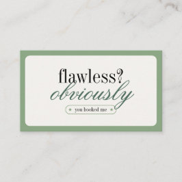 ミニマルタイポグラフィメイクアップスタイリスト名刺 名刺