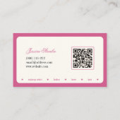 ミニマルタイポグラフィメイクアップスタイリスト名刺 名刺 (裏面)