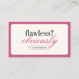 ミニマルタイポグラフィメイクアップスタイリスト名刺 名刺