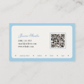 ミニマルタイポグラフィメイクアップスタイリスト名刺 名刺 (裏面)