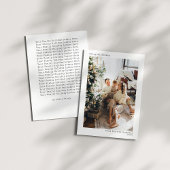 ミニマルタイポグラフィメリークリスマスフォトレター シーズンカード