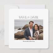 ミニマルタイポグラフィモダンの風景の写真 セーブザデート (正面)