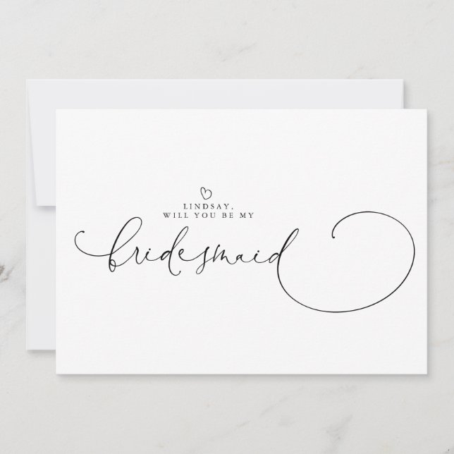 ミニマルタイポグラフィモダンブライドメイド提案 (正面)