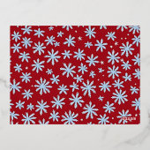 ミニマルタイポグラフィ写真クリスマス 箔シーズンポストカード (裏面)