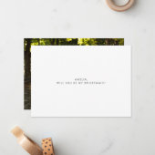 ミニマルタイポグラフィ写真ブライドメイド提案 ノートカード (正面/裏面インサイチュ)