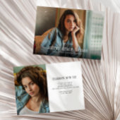 ミニマルタイポグラフィ写真卒業 招待状