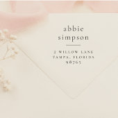 ミニマルタイポグラフィ名姓差出人住所 セルフインキングスタンプ