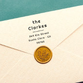 ミニマルタイポグラフィ名差出人住所 ラバースタンプ