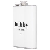 ミニマルタイポグラフィ夫ハビー結婚ズのデート フラスク (左)