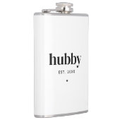 ミニマルタイポグラフィ夫ハビー結婚ズのデート フラスク (右)