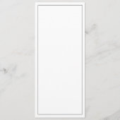 ミニマルタイポグラフィ結婚のディナーメニュー メニュー (裏面)