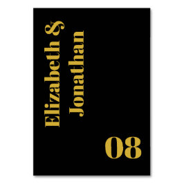 ミニマルタイポグラフィ結婚ズ テーブルナンバー