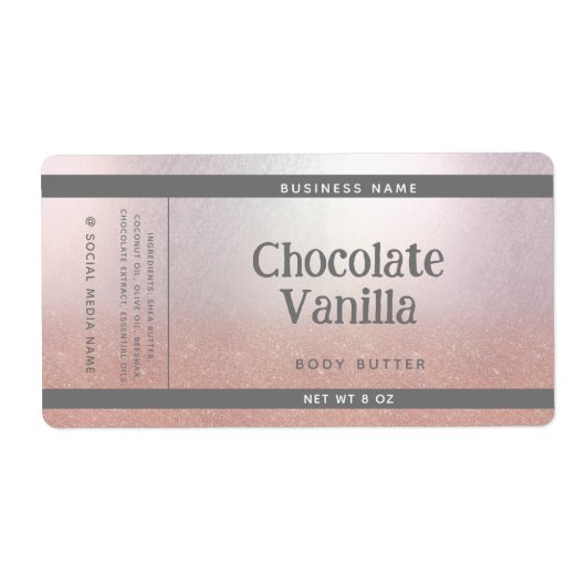 ミニマルタイポグラフィ製品のラップのまわりに ラベル (正面)