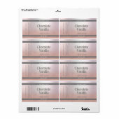 ミニマルタイポグラフィ製品のラップのまわりに ラベル (フルシート)