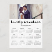ミニマルタイポグラフィ2017フォトカレンダー ポストカード (正面)