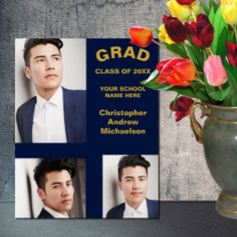 ミニマルタイポグラフィ3写真卒業 アクリルサイン