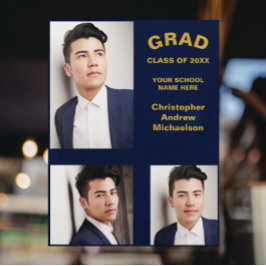 ミニマルタイポグラフィ3写真卒業 ウィンドウサイン