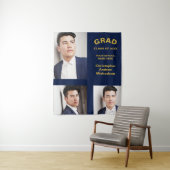 ミニマルタイポグラフィ3写真卒業 タペストリー (インサイチュ)