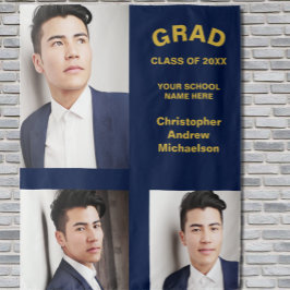 ミニマルタイポグラフィ3写真卒業 タペストリー