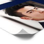 ミニマルタイポグラフィ3写真卒業 ポスター (角)