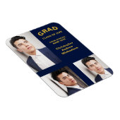 ミニマルタイポグラフィ3写真卒業 マグネット (右側)