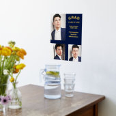 ミニマルタイポグラフィ3写真卒業 箔ポスター (レイダウン (キッチン))