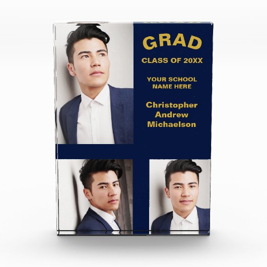 ミニマルタイポグラフィ3卒業 フォトブロック (正面)