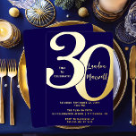 ミニマルタイポグラフィ30 30th誕生日パーティー 箔招待状<br><div class="desc">シンプルタイポグラフィ30歳の招待状エレガントはお洒落30歳のの30歳の誕生日を迎えるで、最も目立つ受賞者を喜ばせる。その年のパーティーに対して「レッツェ！」と言う方が祝無い。</div>