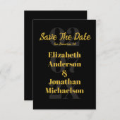 ミニマルタイポグラフィ セーブザデート (正面/裏面)