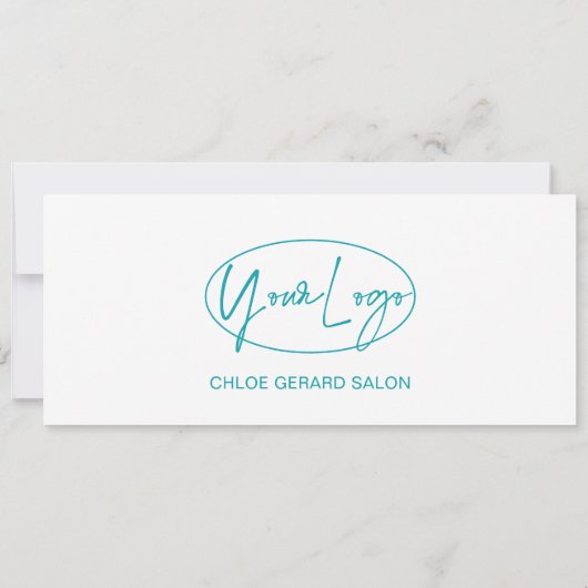 ミニマルターコイズアクアモダンギフト証明書 (裏面)