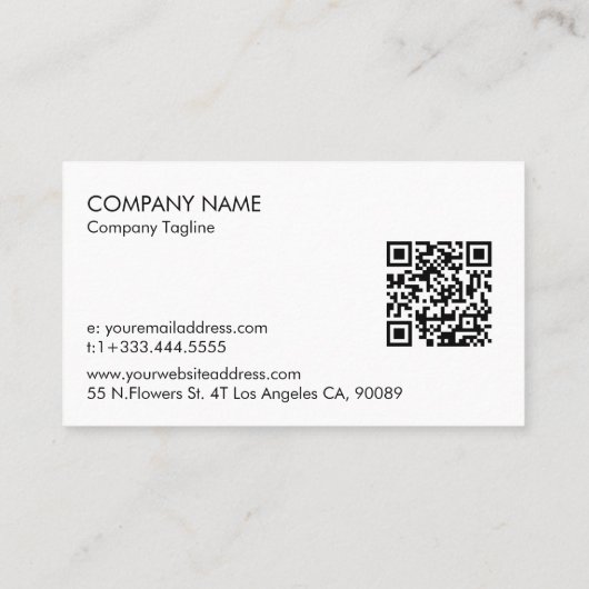 ミニマルターコイズブルートーンリネンバーラップ生地 名刺 (裏面)