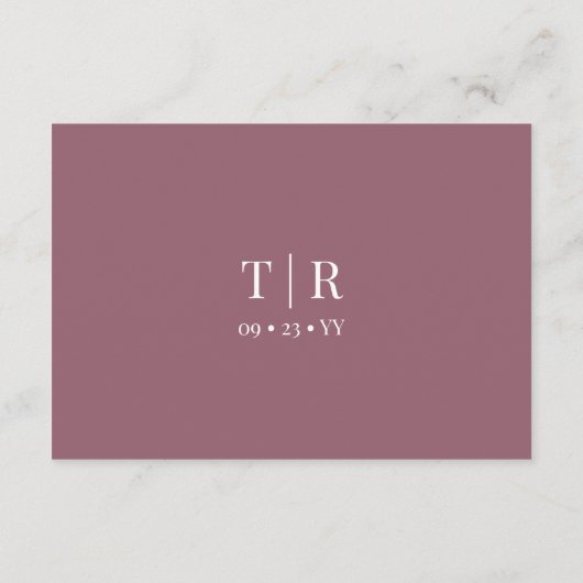 ミニマルダスティピ結婚ンク詳細 エンクロージャーカード (裏面)