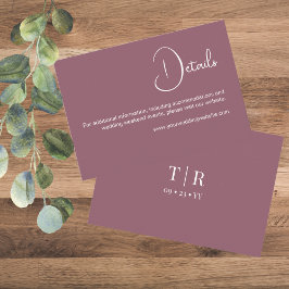 ミニマルダスティピ結婚ンク詳細 エンクロージャーカード