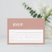 ミニマルダスティピ結婚ンク 出欠カード (スタンド正面)