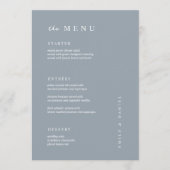 ミニマルダスティブルー結婚ズMENU メニュー (正面)