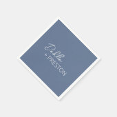 ミニマルダスティモダンブ結婚ルー スタンダードカクテルナプキン (角)