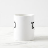 ミニマルダッド設立年 新しいお父さん コーヒーマグカップ (中央)