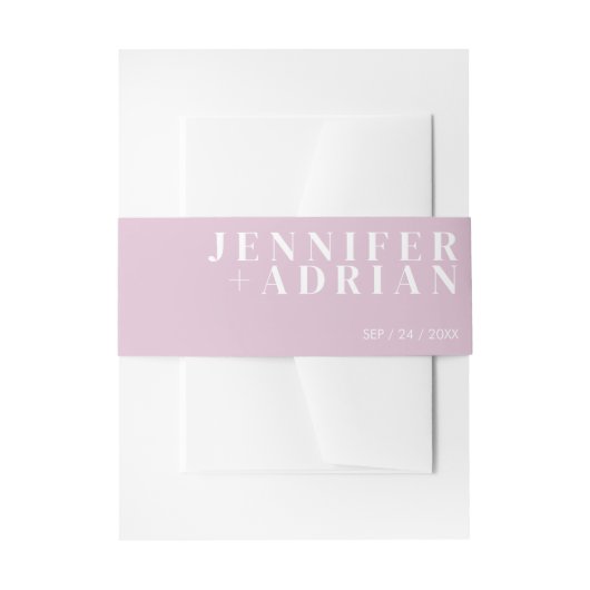 ミニマルチスル 招待 腹巻 招待状ベリーバンド (正面例)