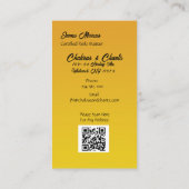 ミニマルチャクラエネルギースピリチュアルヒーリング 名刺 (裏面)