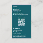 ミニマルティール(緑がかった色)ホワイトライフコーチカンパニー 名刺 (裏面)