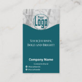 ミニマルティール(緑がかった色)ホワイトライフコーチカンパニー 名刺 (正面)