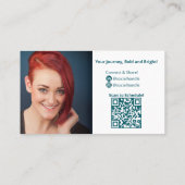 ミニマルティール（緑がかった色）ホワイトライフコーチパーソナル 名刺 (裏面)