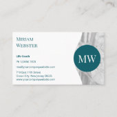 ミニマルティール（緑がかった色）ホワイトライフコーチパーソナル 名刺 (正面)