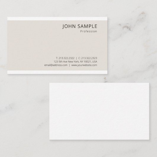 ミニマルテンプレートプロフェッショナルエレガントクール 名刺 (正面/裏面)